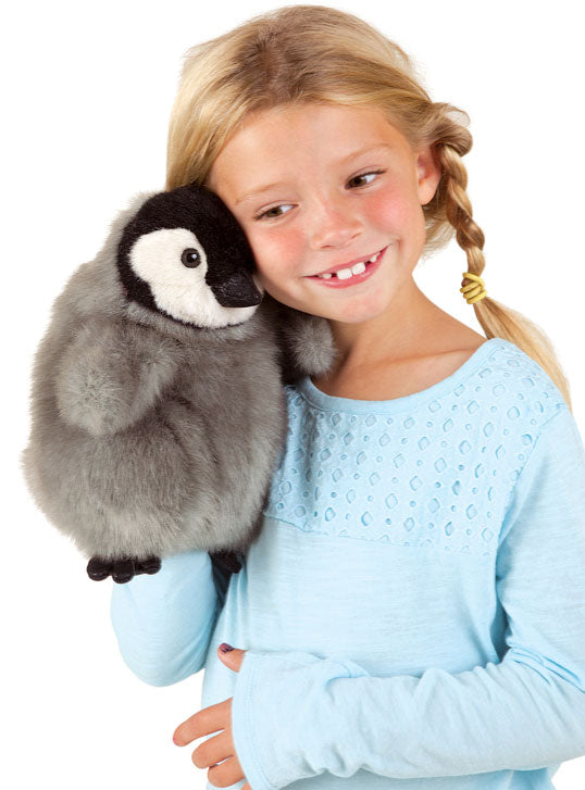 Baby Emperor Penguin Hand Puppet - Alternate Image