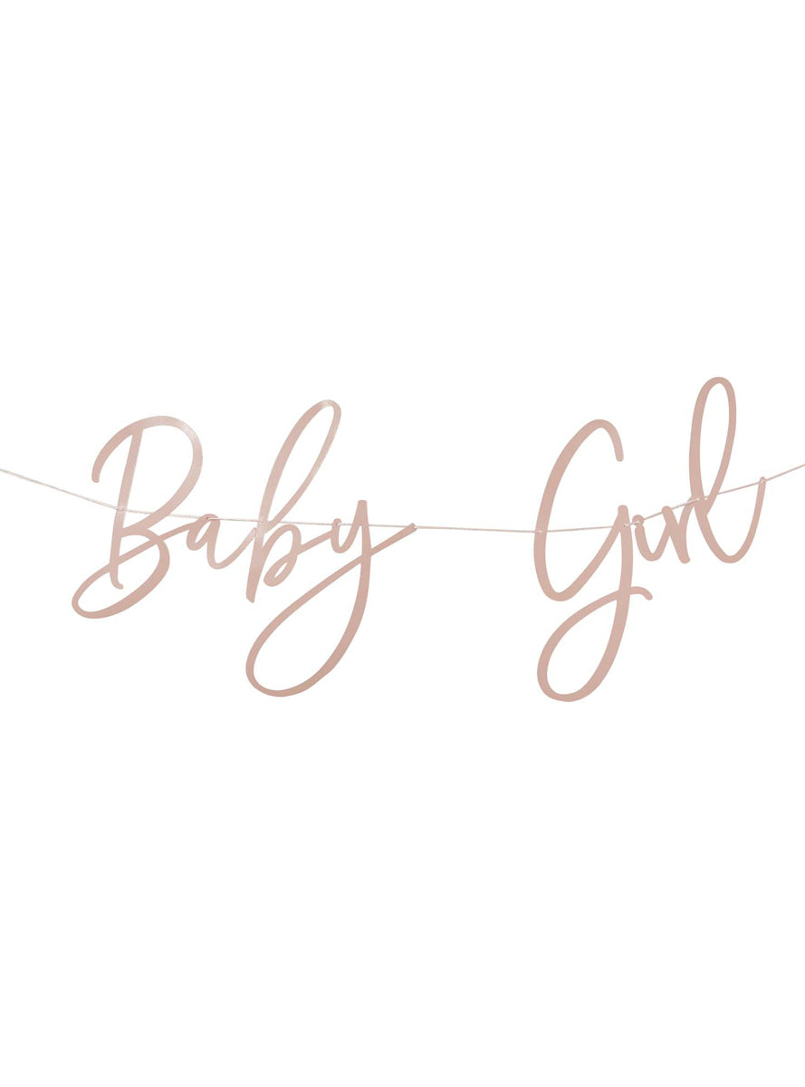 Baby Girl Pink 2m Long Baby Shower Banner — Main Image