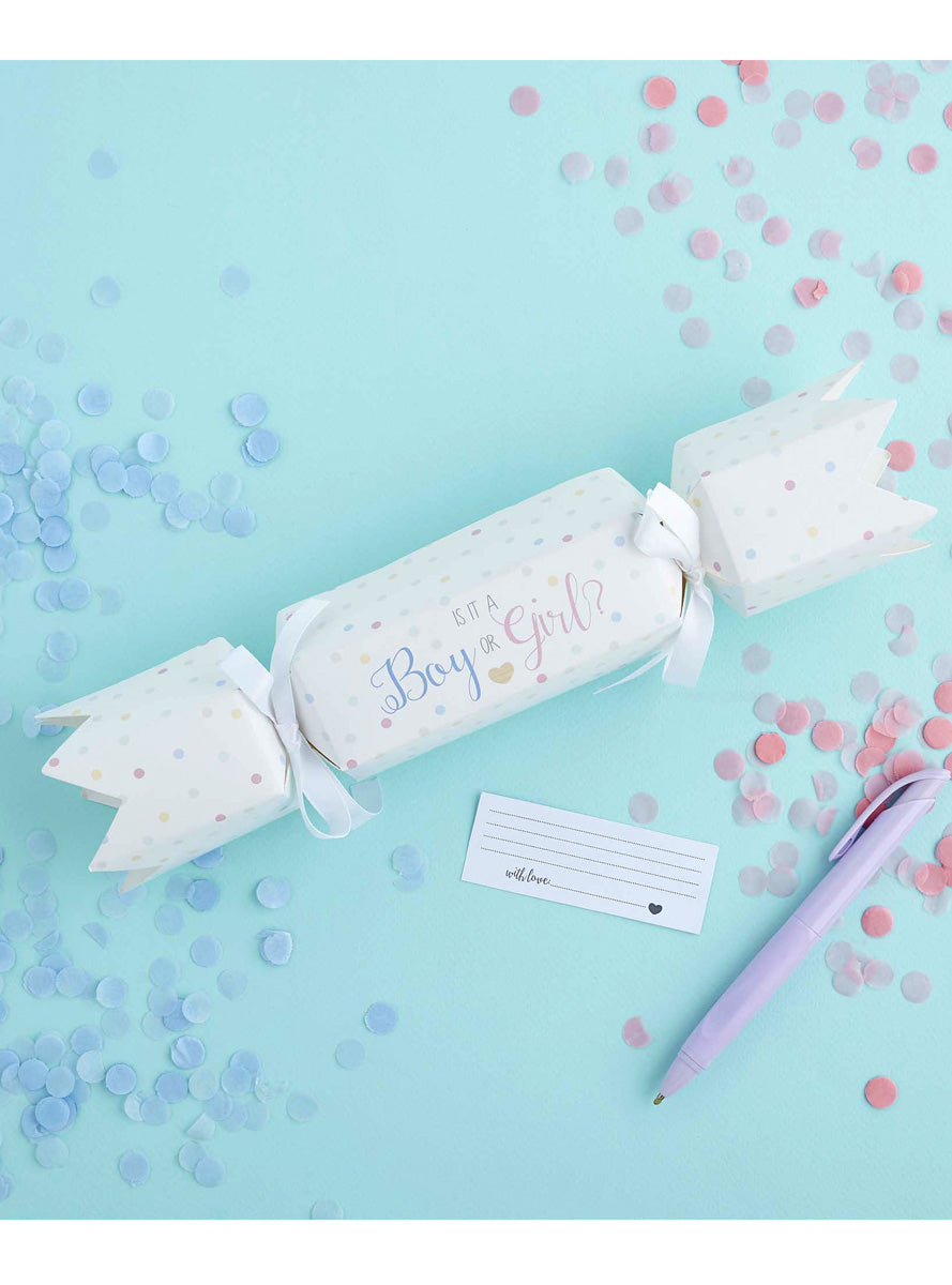 Baby Shower Gender Reveal 26cm DIY Cracker - Lifestyle Image