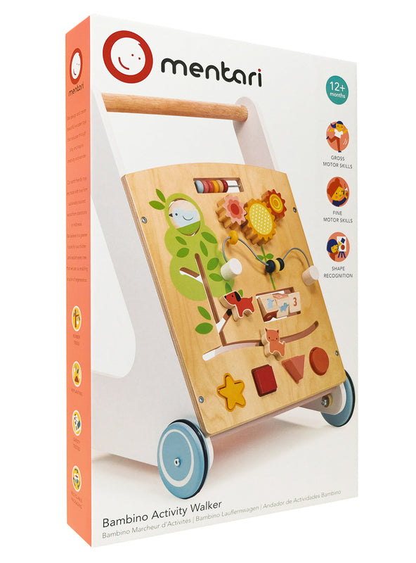 Bambino Toddler Wooden Activity Walker - Packaging Image