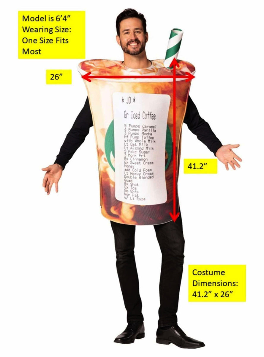 Baristas Nightmare Coffee Order Novelty Adults Costume - Details Image