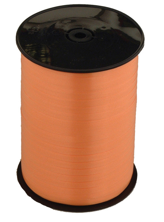 Basic Tangerine Orange 500m Long Roll Balloon Ribbon – Main Image
