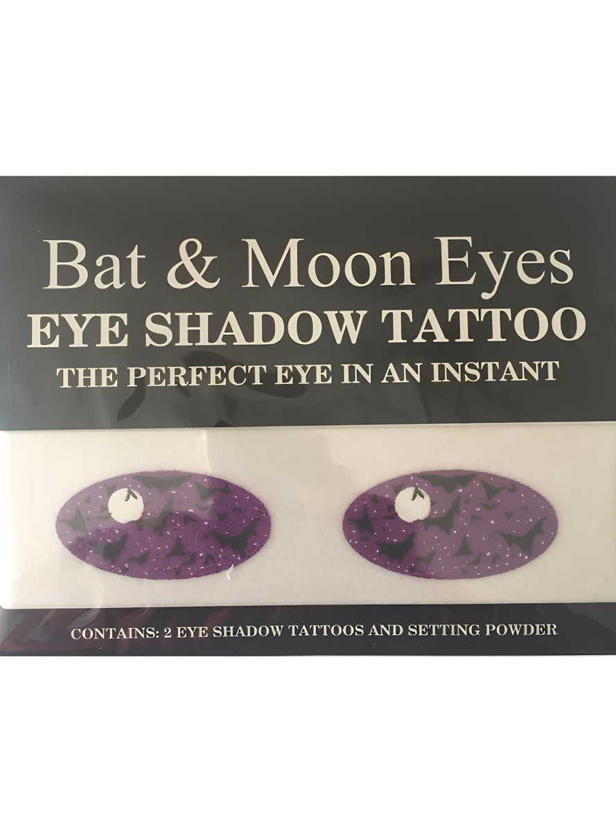 Bat And Moon Eyes Eyeshadow Tattoo Costume Makeup