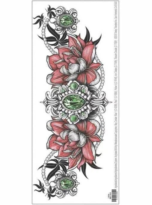 Beauty Bones Lotus Temporary Tattoo - Alternative Image