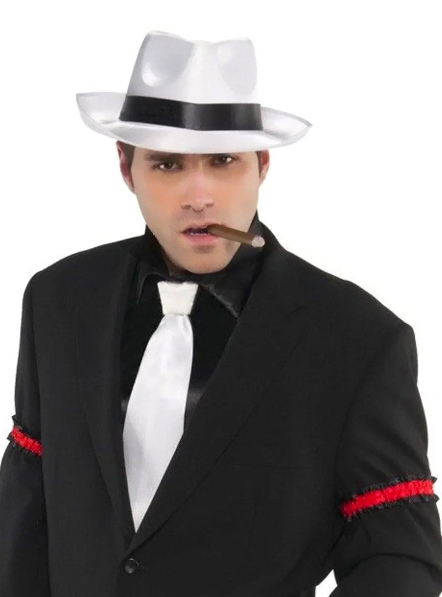 Classic Red and Black Gangster Arm Bands - Main Image