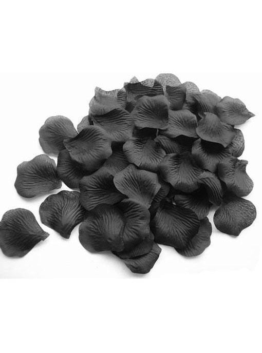 Black Faux Rose Petals