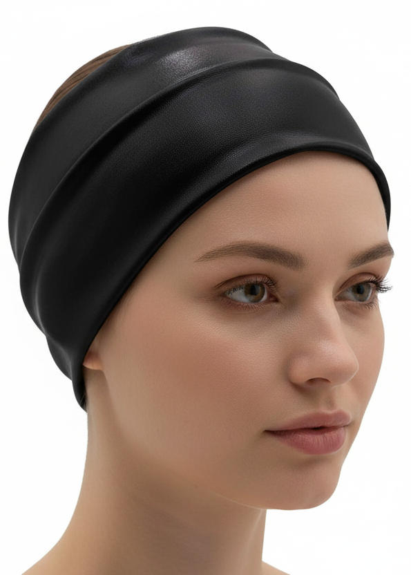 Metallic Black Headband - Main Image