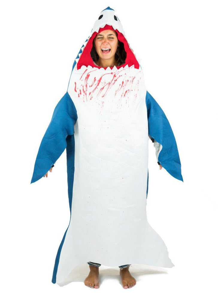 Bloody Blue Shark Adults Sea Creature Costume - Main Image