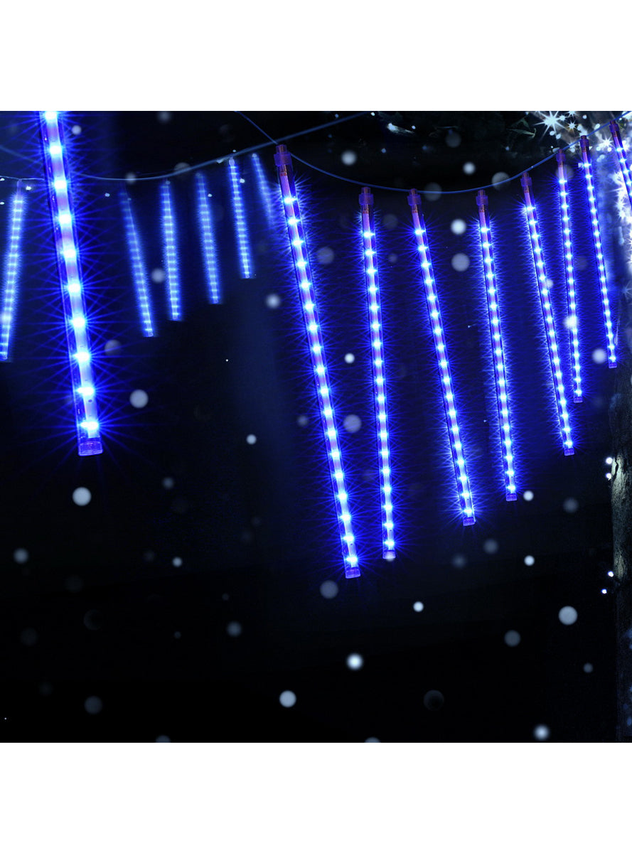 Blue 7 Metre Falling Meteor Icicle Christmas Lights - Alternate Image 1