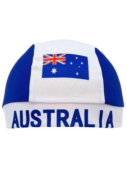 Australia Day Blue and White Stripe Tie Up Bandana - Main Image