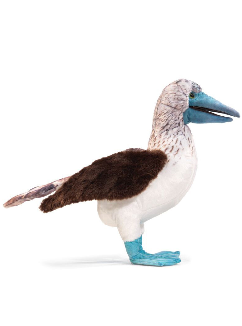 Blue Footed Booby Bird Hand Puppet - Side Image