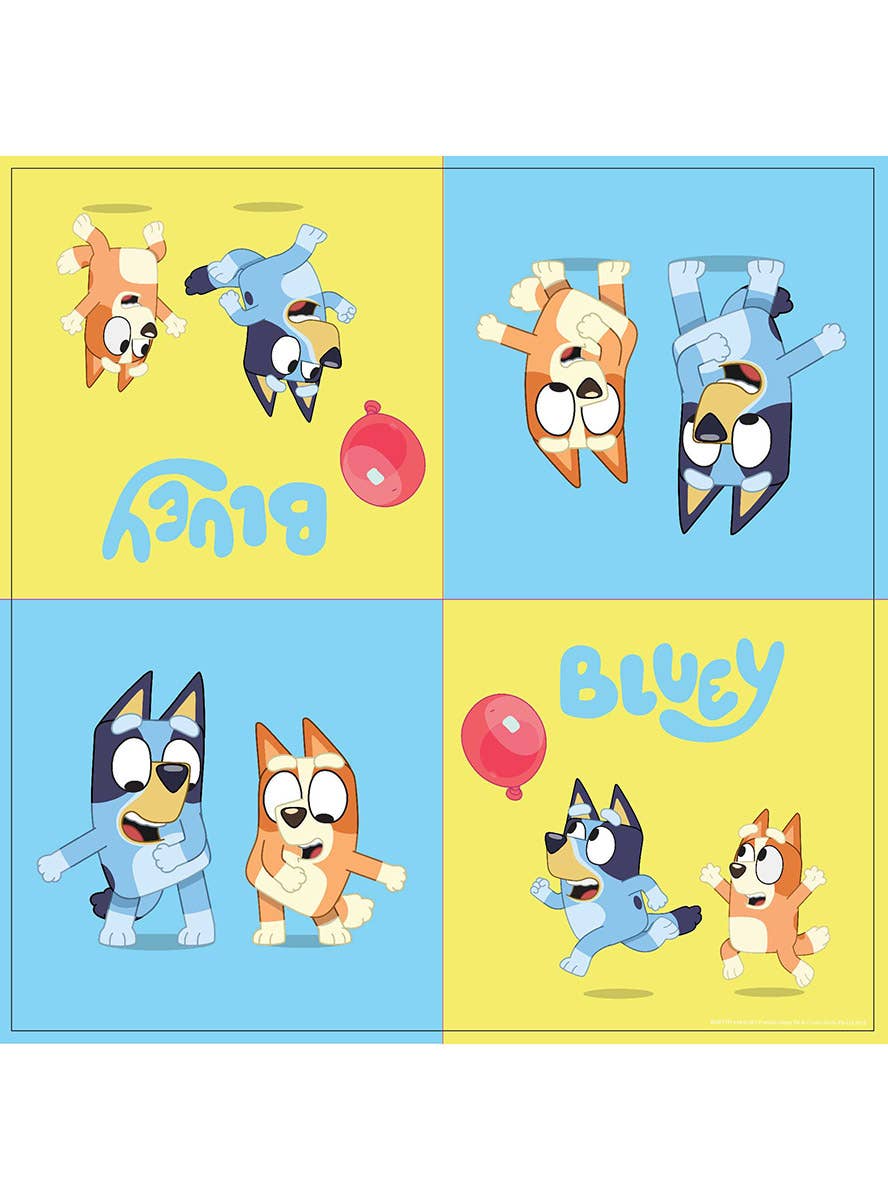 Image Of Bluey 16 Pack Square Paper Lunch Napkins