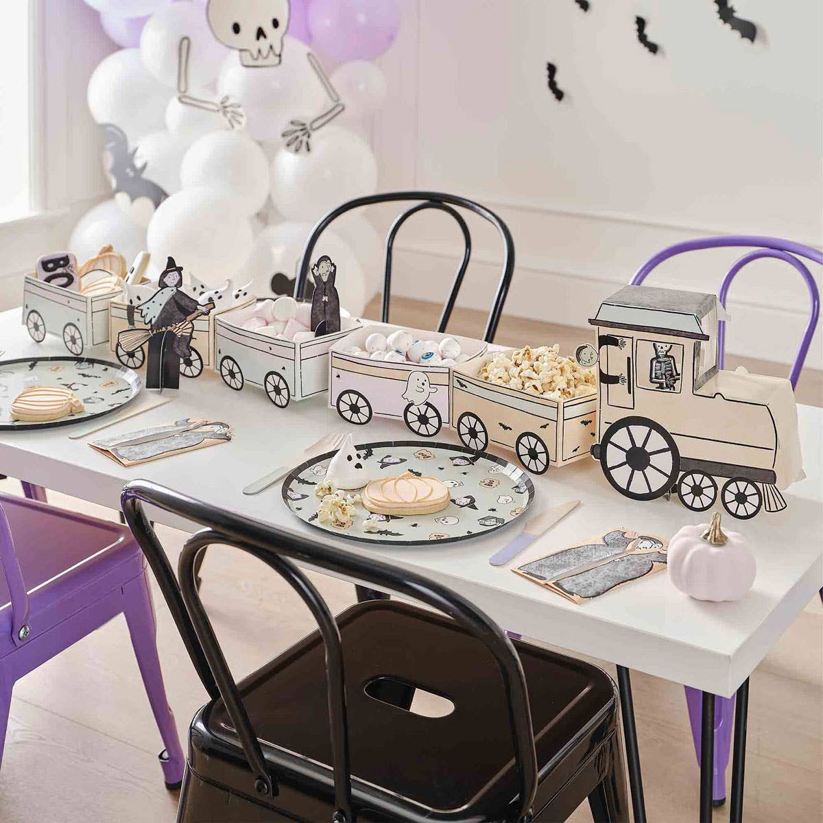 Image of Boo Crew Halloween Characters Train Treat Boxes - Alternate Image
