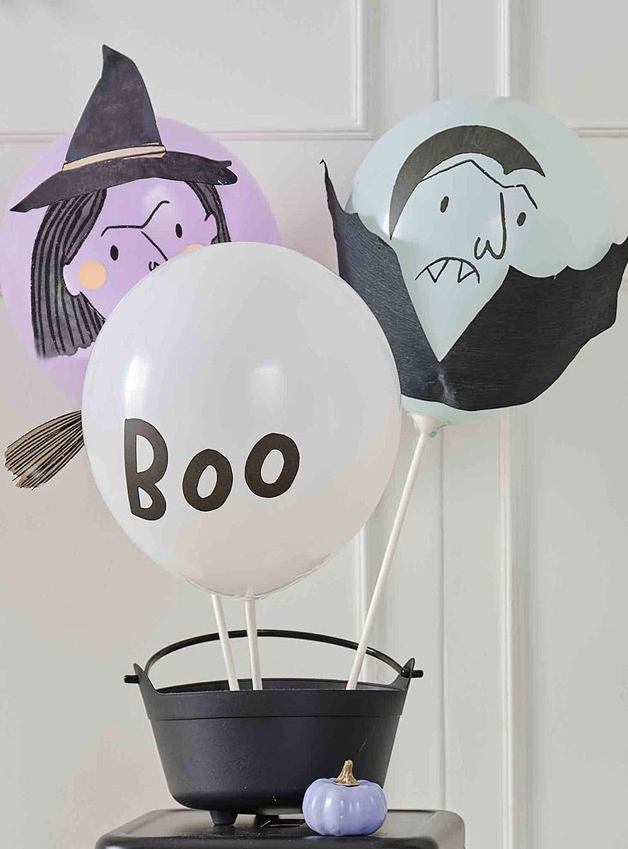 Image of Boo Crew Halloween Characters 5 Pack Balloon Bundle - Alternate Image