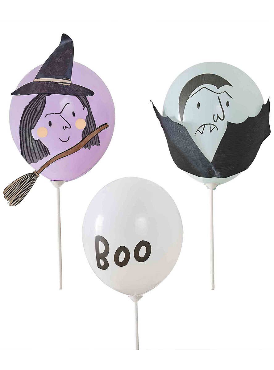 Image of Boo Crew Halloween Characters 5 Pack Balloon Bundle - Main Image