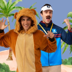 Image of 2 Men Wearing Mens Book Week Costumes