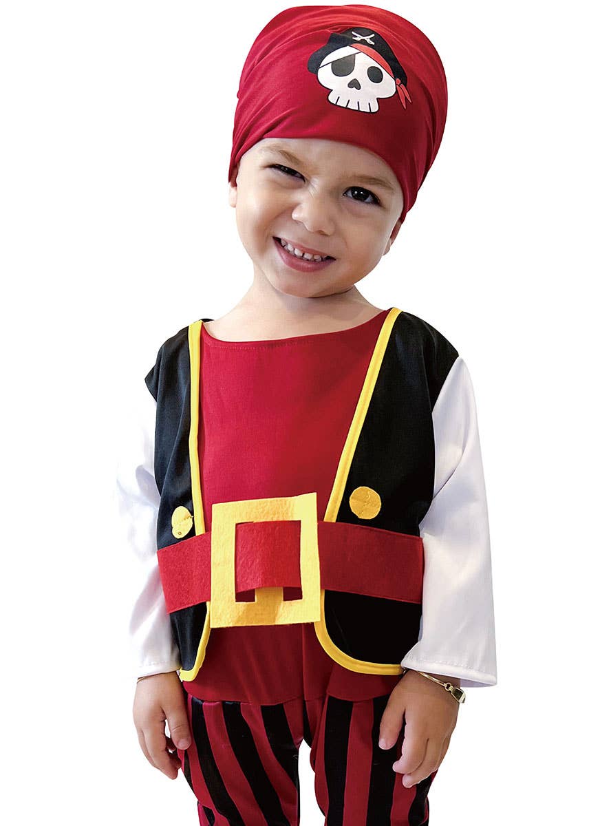Image of Pirate Cutie Toddler Boys Dress Up Costume - Close Image