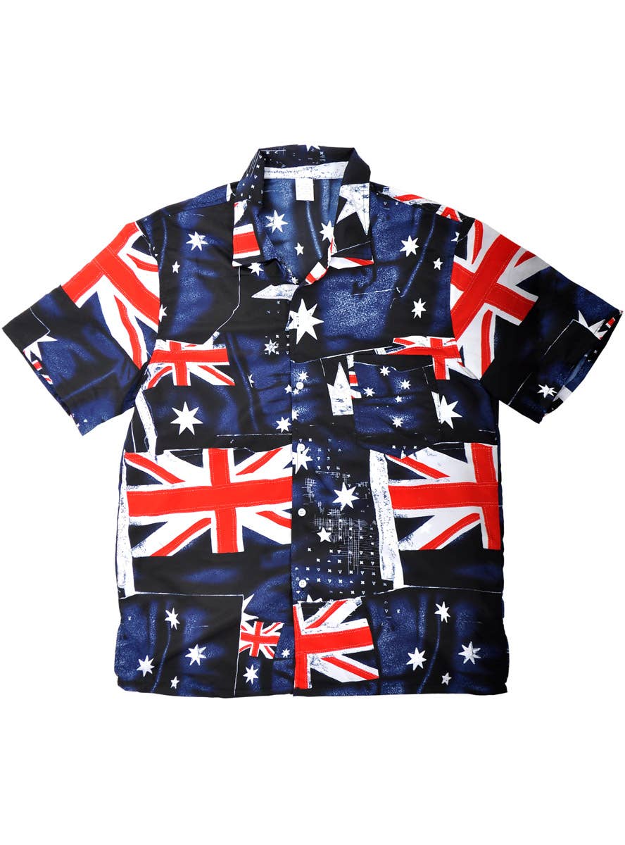 Image of Australia Day Men's Aussie Flag Button Up Shirt