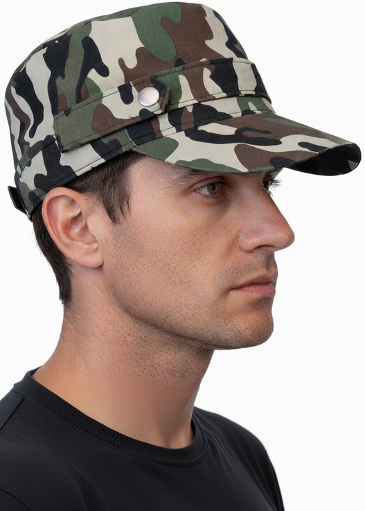 Adults Camouflage Army Baseball Cap - Main Image