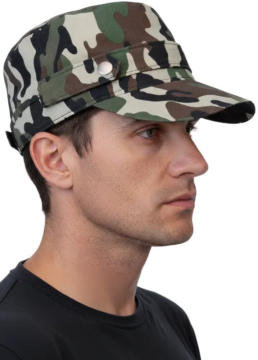 Adults Camouflage Army Baseball Cap - Main Image