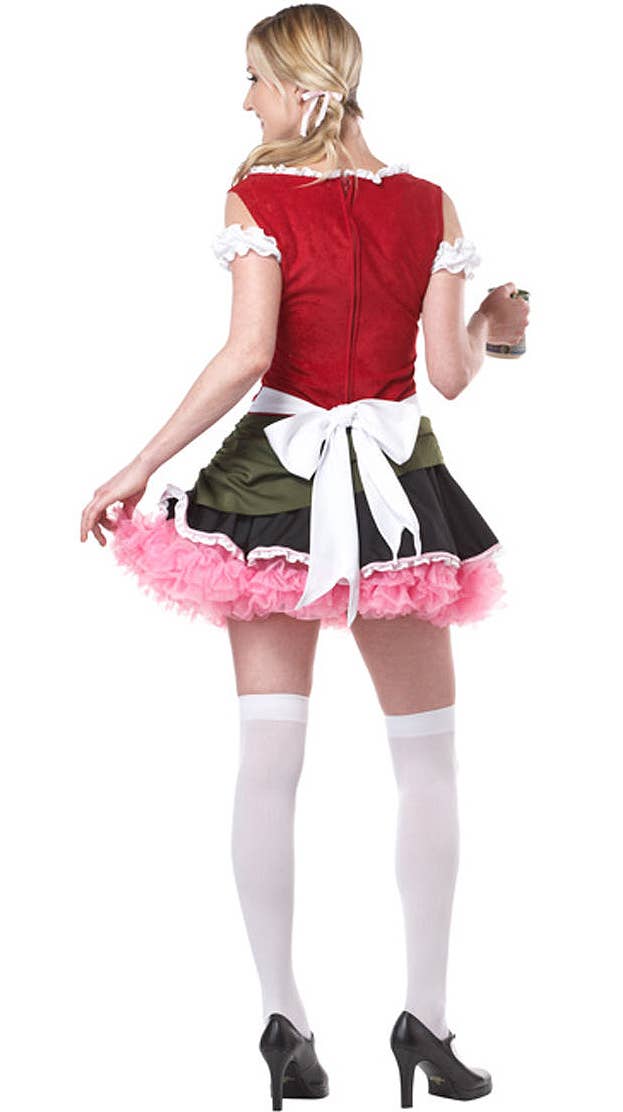 Womens Bavarian Bar Maid Fancy Dress Costume Back