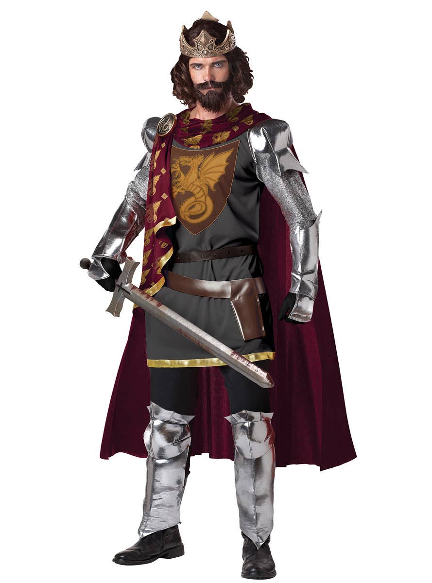Deluxe King Arthur Men's Medieval Costume - Main Image
