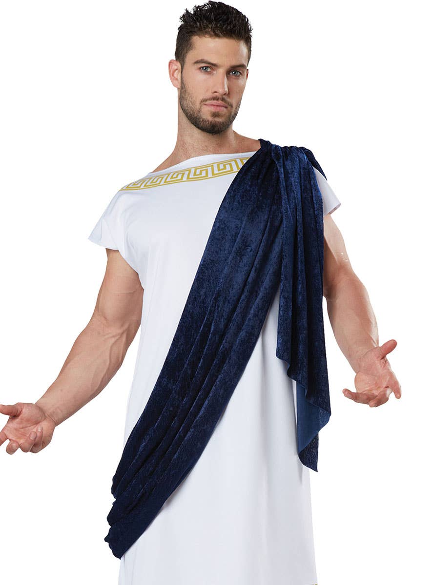 Ancient Grecian Men's Fancy Dress Costume Close Image