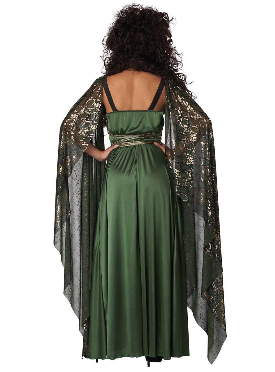 Medusa Queen of the Gorgons Women's Halloween Costume - Back Image