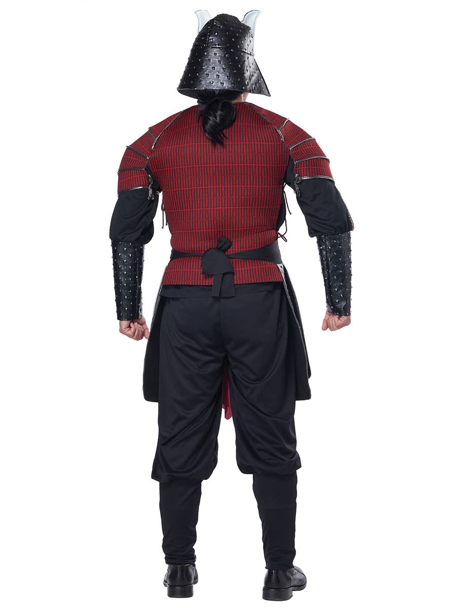 Deluxe Samurai Warrior Men's Costume - Back Image