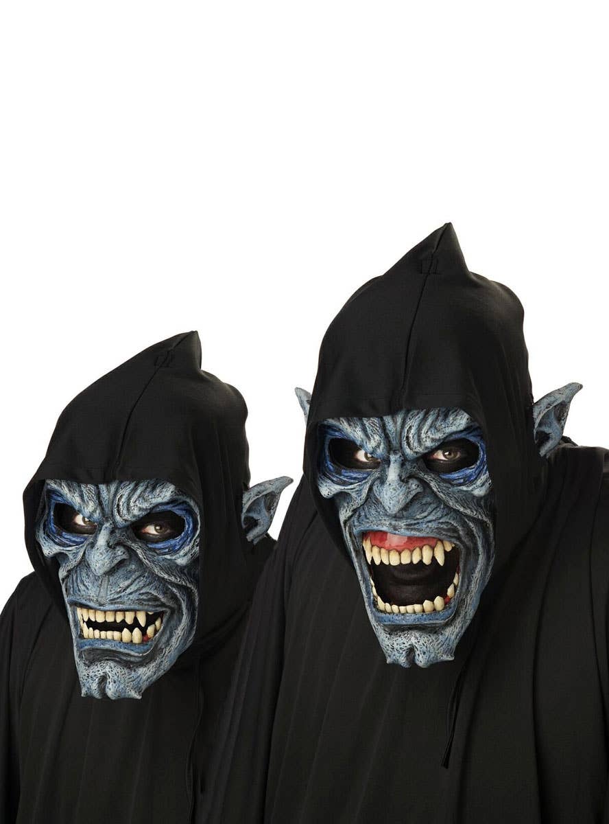 Deluxe Night Stalker Vampire Ani-Motion Halloween Costume Mask Accessory View 2
