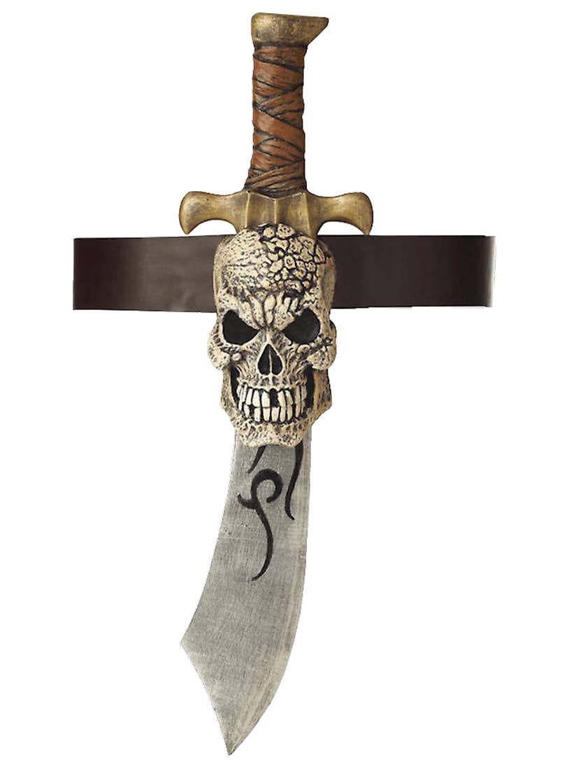 Adults Deluxe Pirate Sword and Skull Sheath Set