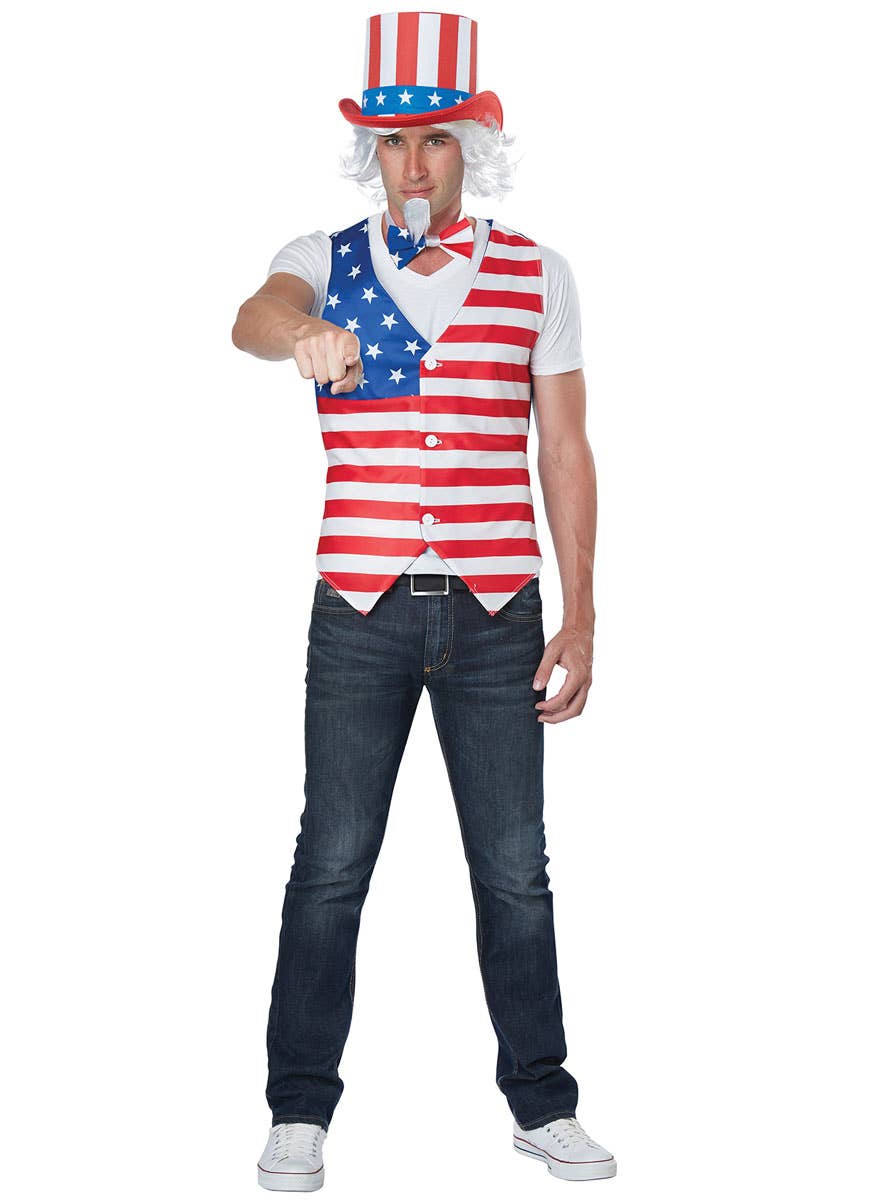July 4th Men's American Patriot Fancy Dress Costume - Image 4