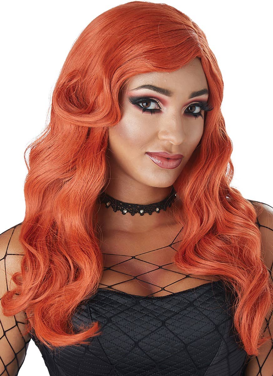 Image of Sultry Siren Women's Long Ginger Costume Wig - Main Photo