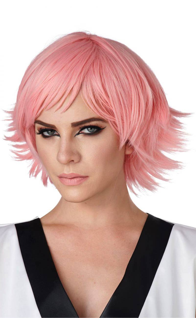 Short Pink Women's Anime Cosplay Costume Accessory Wig