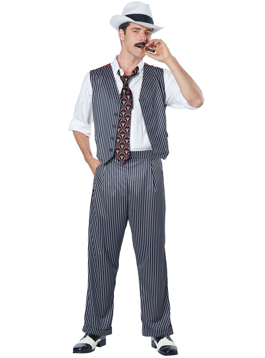 Men's 1920's Gangster Fancy Dress Costume Pocket Image