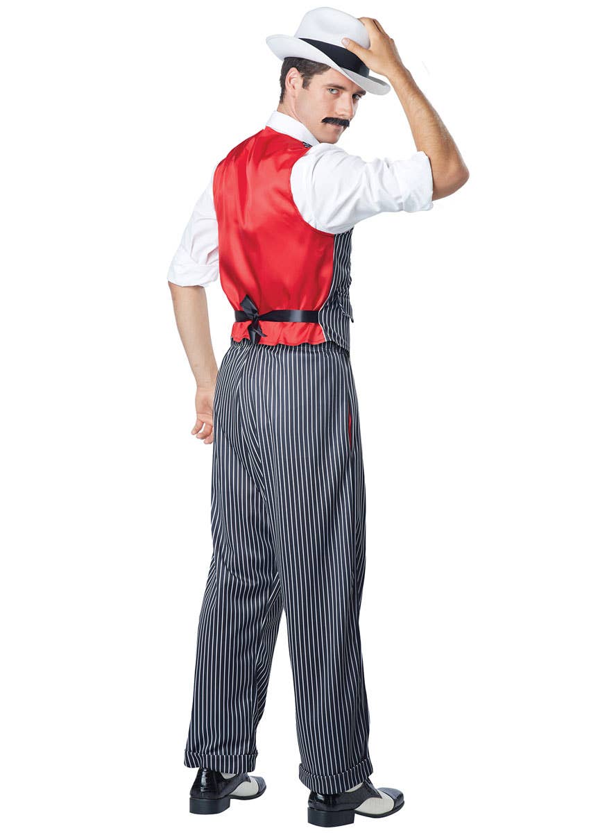Men's 1920's Gangster Fancy Dress Costume Back Image