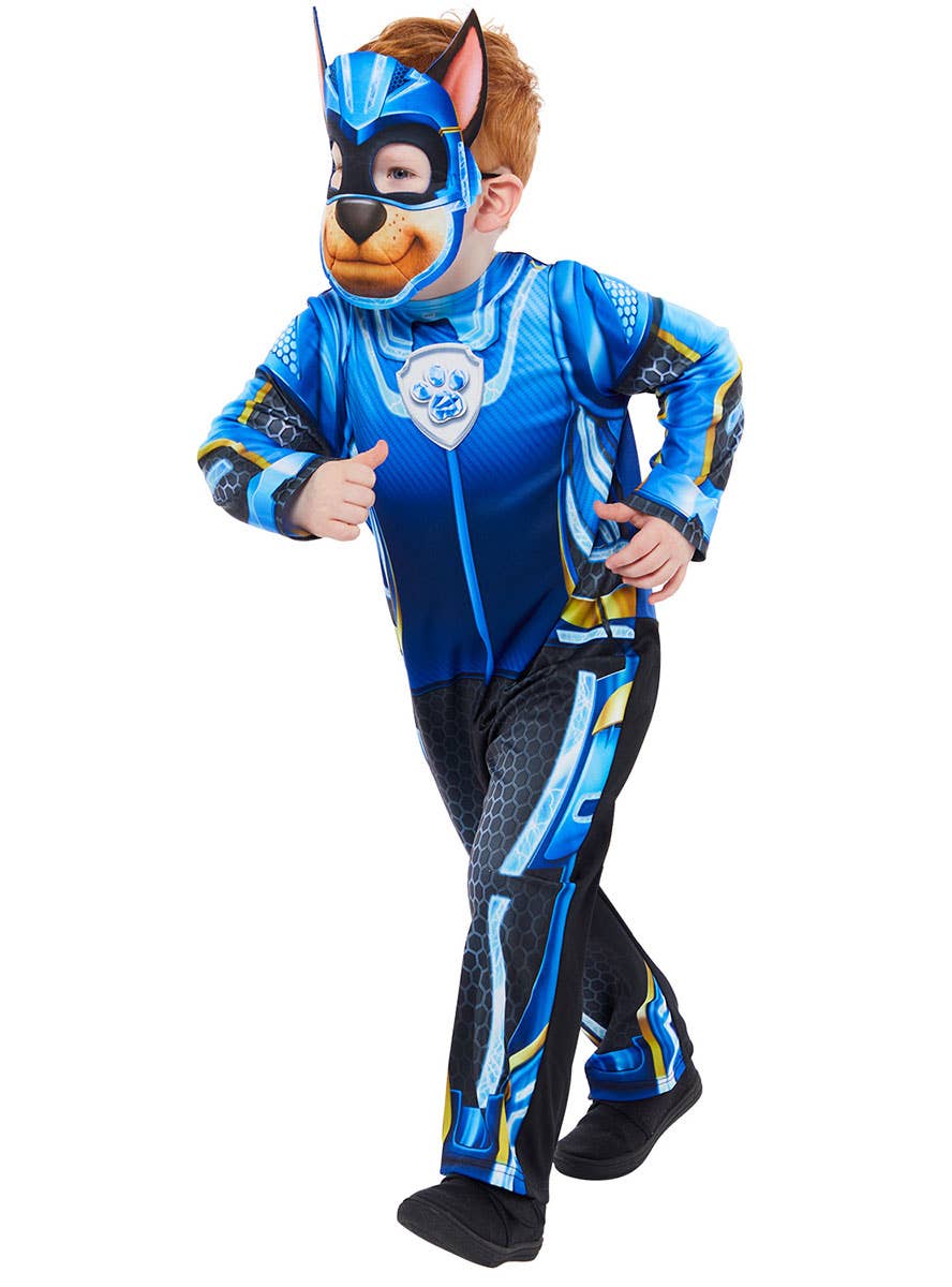 Image of Mighty Paw Patrol Movie Boys Glow In The Dark Chase Costume - Alternative 1