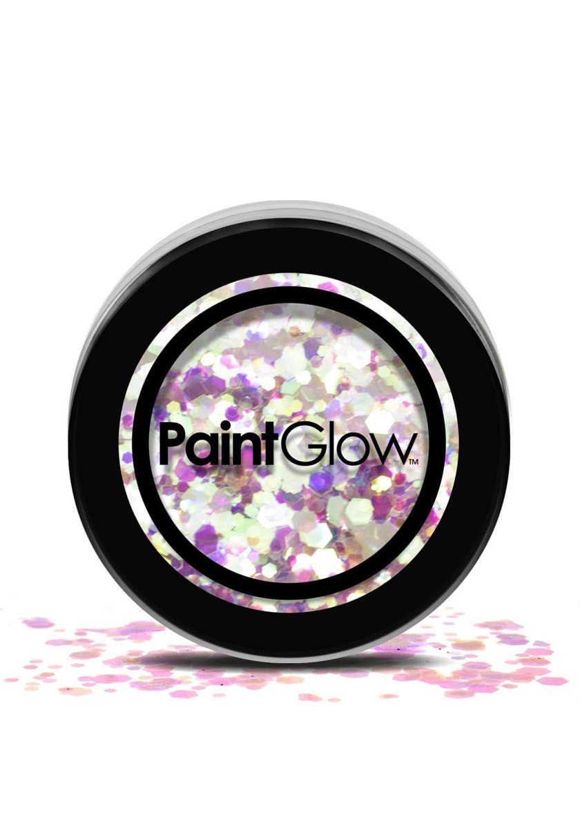 Chunky Loose Pink and White Glitter For Face Body and Hair