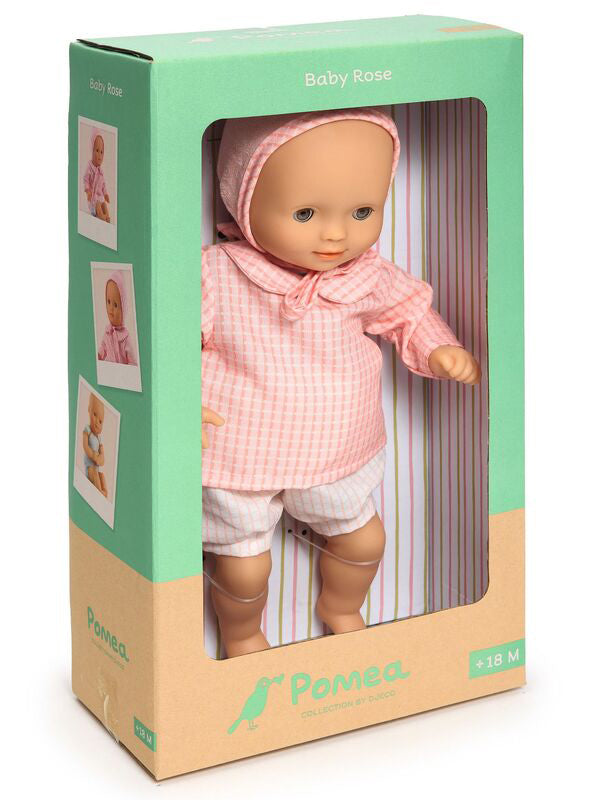 Childrens 32cm Rose Soft Baby Doll - Packing Image