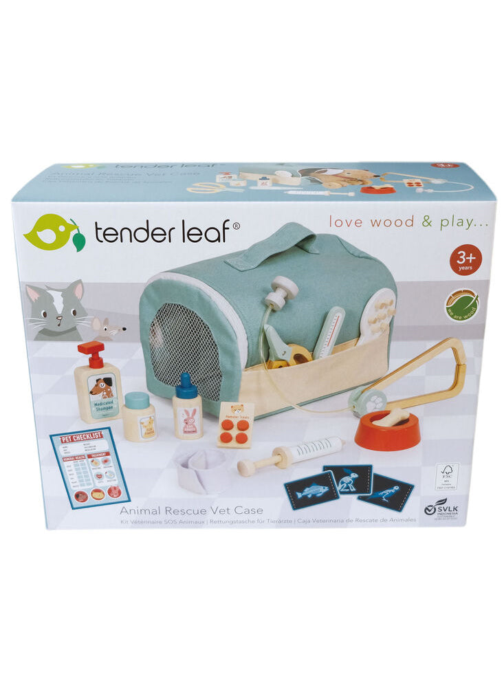 Childrens Pretend Wooden Animal Rescue Kit - Packing Image