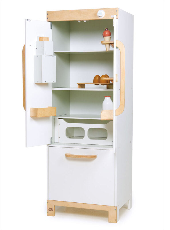 Childrens White Wooden Refrigerator Kitchen Toy - Alternate Image