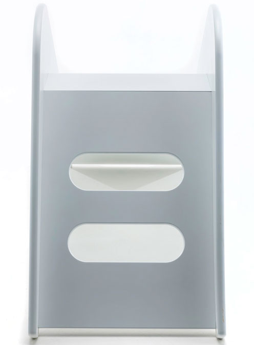 Childrens White Wooden Slide - Back Image