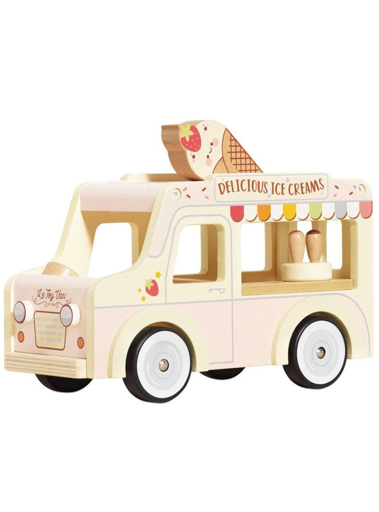 Childrens Wooden Ice Cream Van Toy - Main Image