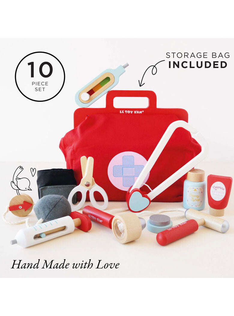 Childrens Wooden Pretend Doctors Kit - Alternate Image 1
