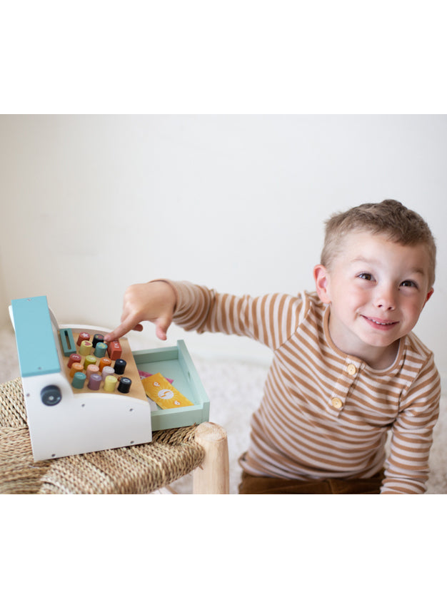 Childrens Wooden Shop Til Toy - Lifestyle Image 4