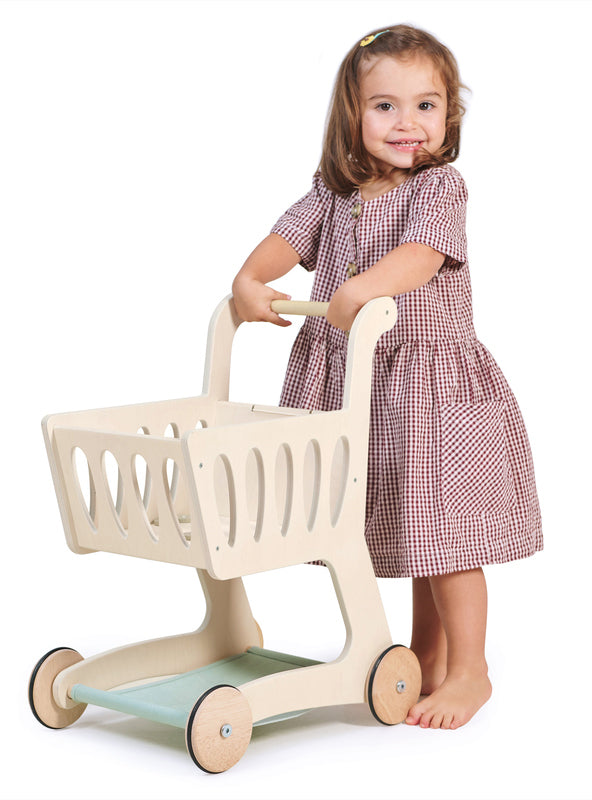 Childrens Wooden Shopping Trolley Top - Alternate Image 2
