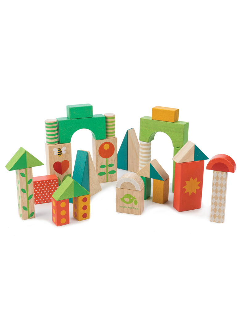 Childrens Wooden Wagon With Building Blocks - Alternate Image 4