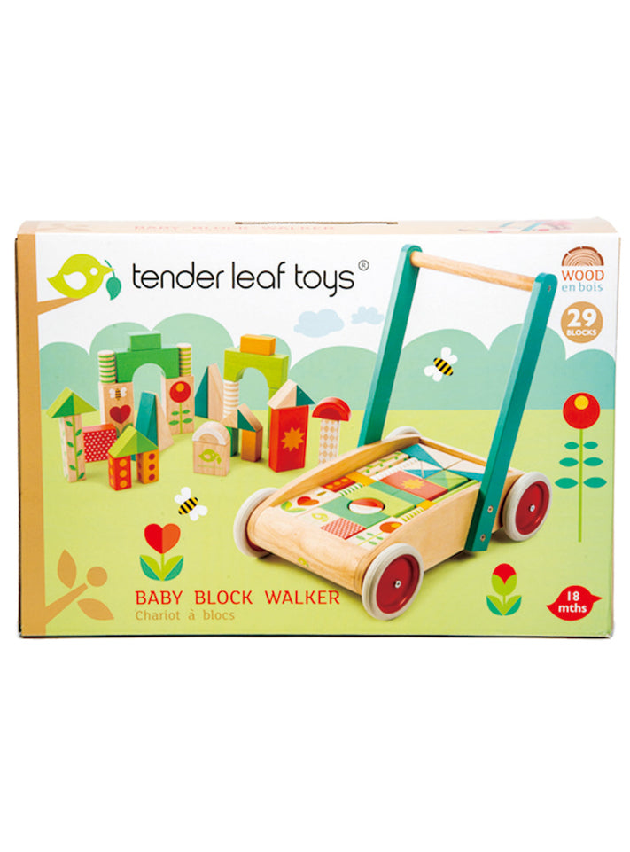 Childrens Wooden Wagon With Building Blocks - Packing Image