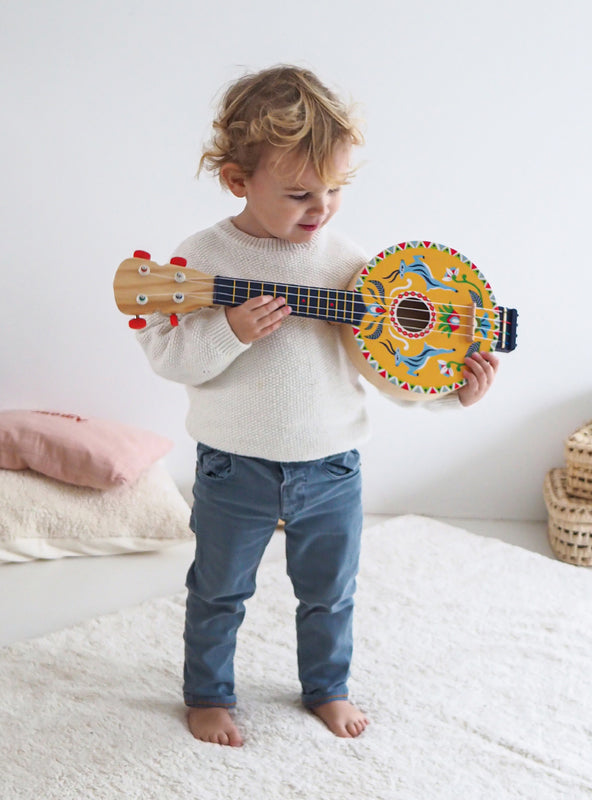 Childrens Yellow Banjo Instrument - Lifestyle Image 1