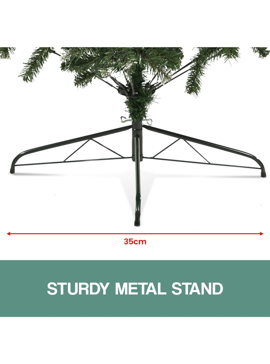 Christabelle 150cm Prelit Christmas Tree with Pine Cones and Snow Tipped - Info Image 2